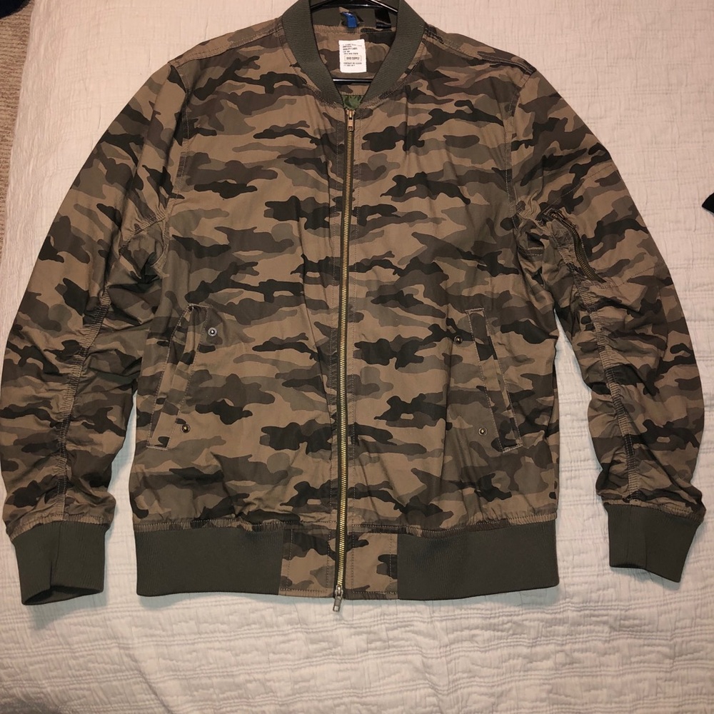 Camouflage Bomber Jacket